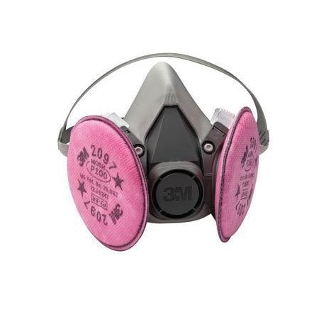 3M 3M Half Fcpc Rsprtr Pckout 07182 Med, with 3M Prtclt Fltrs PN 07184 P100 7000126240